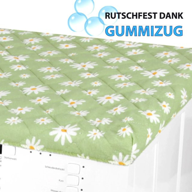 Bestlivings Waschmaschinenbezug und Trocknerbezug Daisy Grün B/T/H: 60 x 60 x 0 cm - Bild 1
