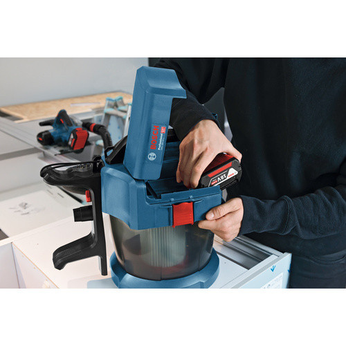 Bosch Professional GAS 18V-10 L Akku-Nass-/Trockensauger in Blau und Schwarz - Bild 5