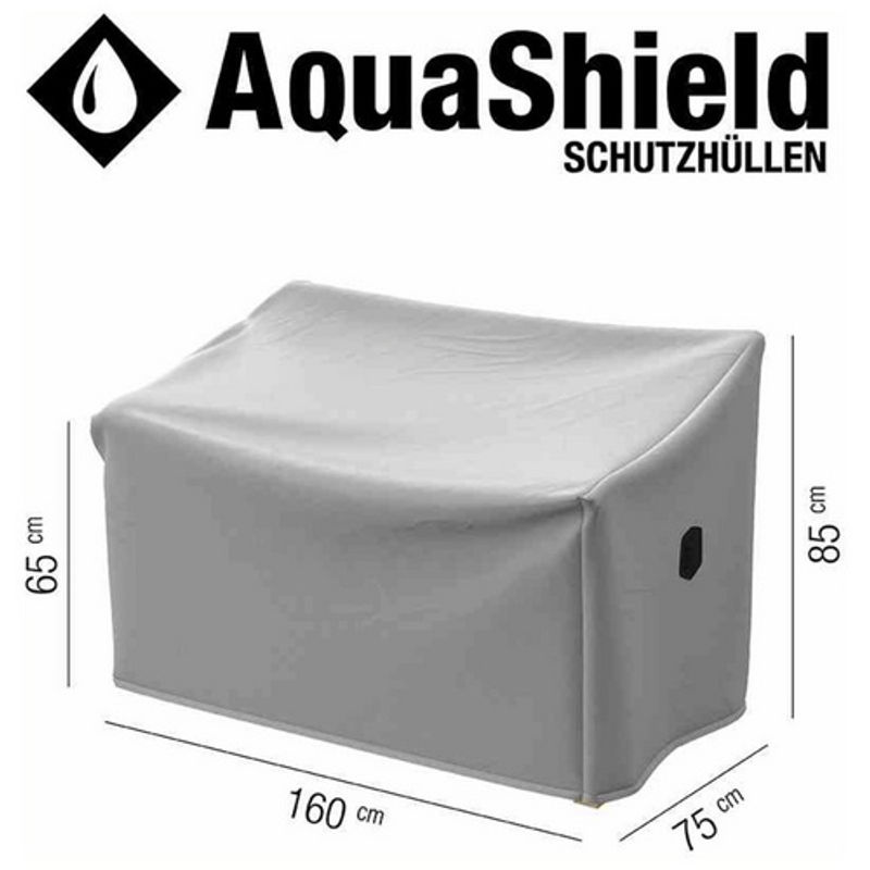 Siena Garden AquaShield Schutzhülle für 3er Bank, Hellgrau, Breite: 160 cm, Tiefe: 75 cm, Höhe: 65-85 cm - Bild 4