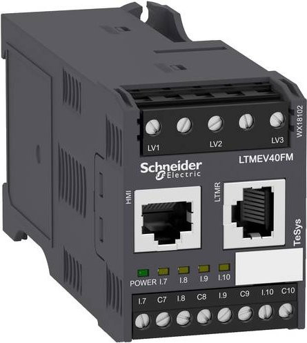 Schneider Electric LTMEV40FM Erweiterungsmodul LTM E TeSys T, 100-240V AC, Grau - Bild 1
