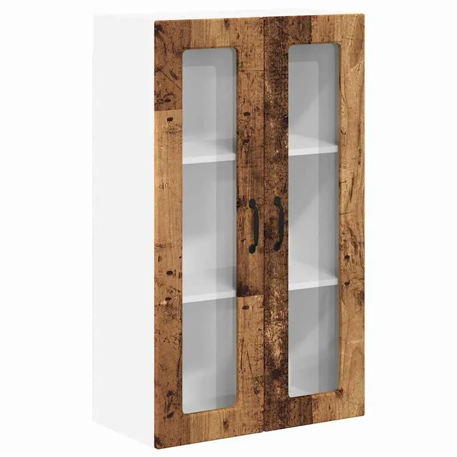vidaXL Küchenwandschrank aus Holz in Braun, Wandmontage mit Scharniertüren, B/T/H: 60 x 31 x 100 cm - Bild 2