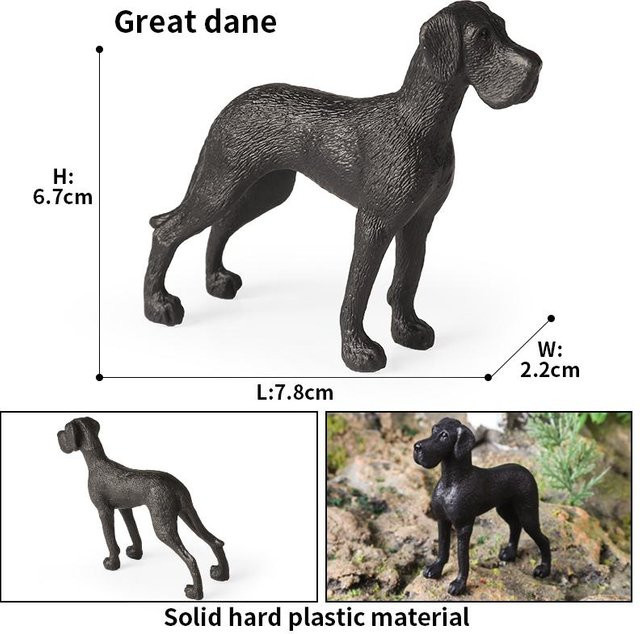 Oenux Hunde Tiermodell Figuren, Kunststoff, ab 3 Jahre - Bild 1