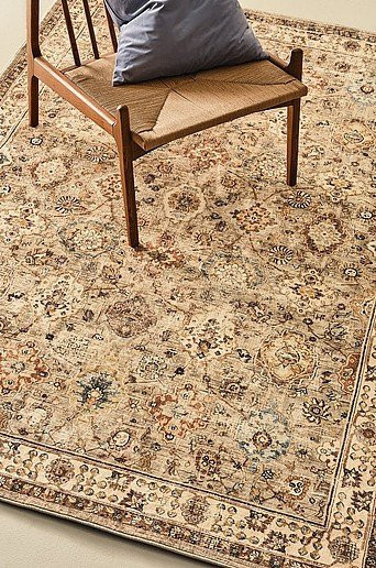 Jotex SIVA Florteppich in Gelb und Beige, modern und orientalisch im Flatweave-Design, rutschfest und rechteckig - Bild 1