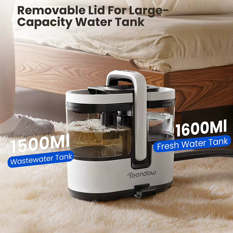 Teendow C7 MAX Teppich- und Dampfsauger mit 1800W, 16 kPa Saugkraft und Doppeltank - Bild 6