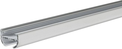 LIEDECO Schleuderschiene 1-läufig aus Aluminium in Weiss, Länge: 120 cm - Bild 1