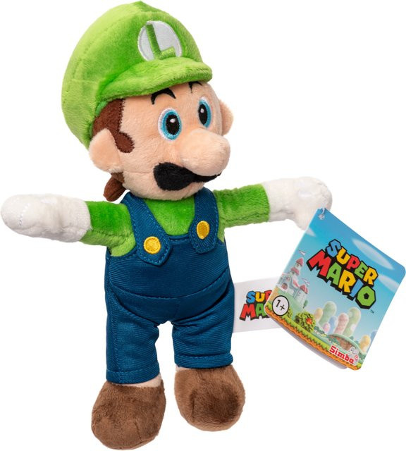 Simba Super Mario Luigi, Plüsch Kuscheltier, 20cm, ab 1 Jahr - Bild 1