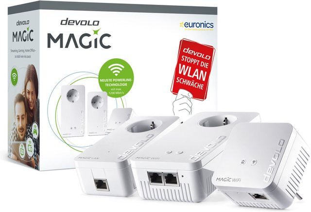 devolo Magic 1200+ WiFi Multiroom Kit Power WLAN Set in Weiß - Bild 1