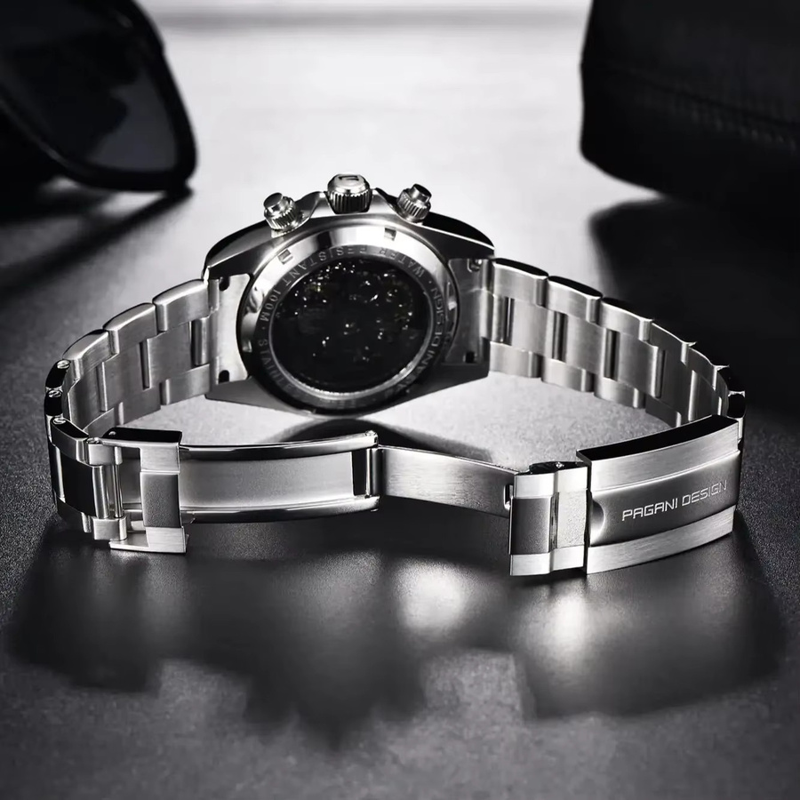 PAGANI DESIGN Armbanduhr Automatik, Edelstahl, Schwarz, Herren - Bild 4