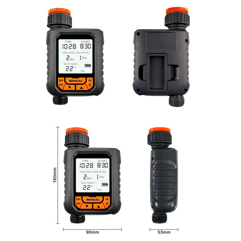 TOMTOP JMS Sprinkler-Timer für den Außenbereich mit 1 Auslass und großem LCD-Bildschirm, programmierbar ohne Regensensor - Bild 6