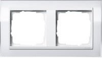 Gira Abdeckrahmen 2fach transparent weiß - Bild 1