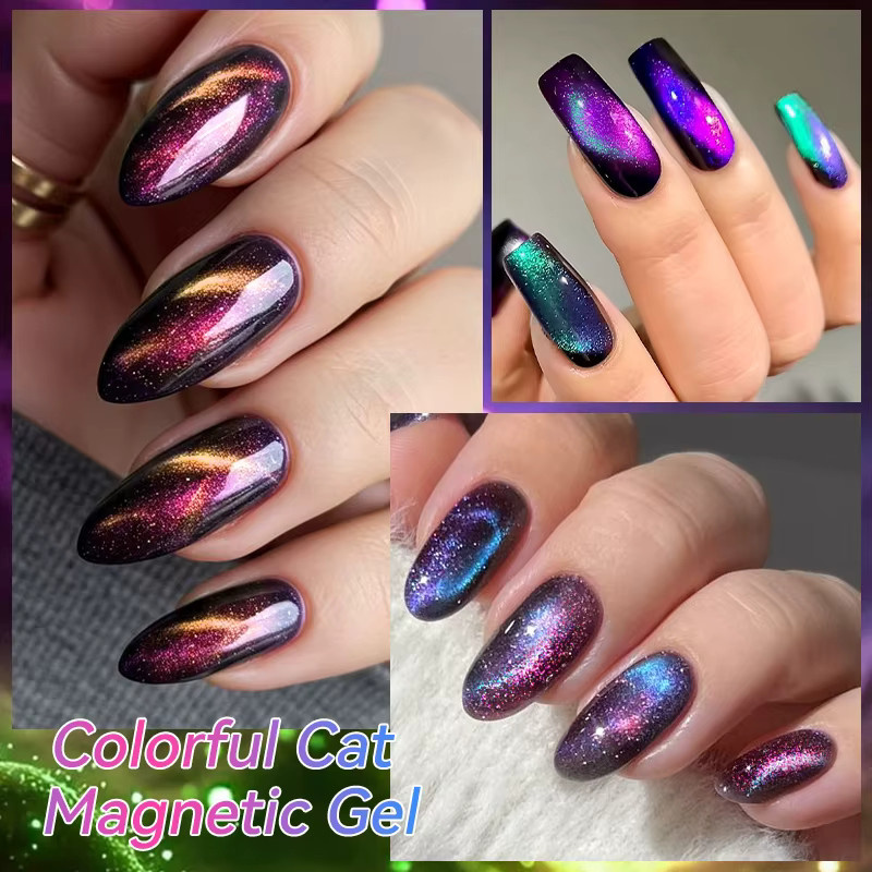 LILYCUTE Magnetischer Nagellack, Chameleon 9D Glitter, 7 ml - Bild 5
