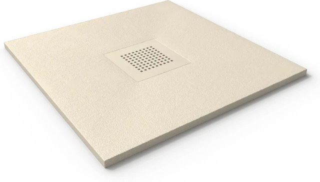 Stano Mineralguss Duschwanne Extra Flach Slate Beige B: 90 cm, T: 70 cm, H: 3 cm - Bild 1