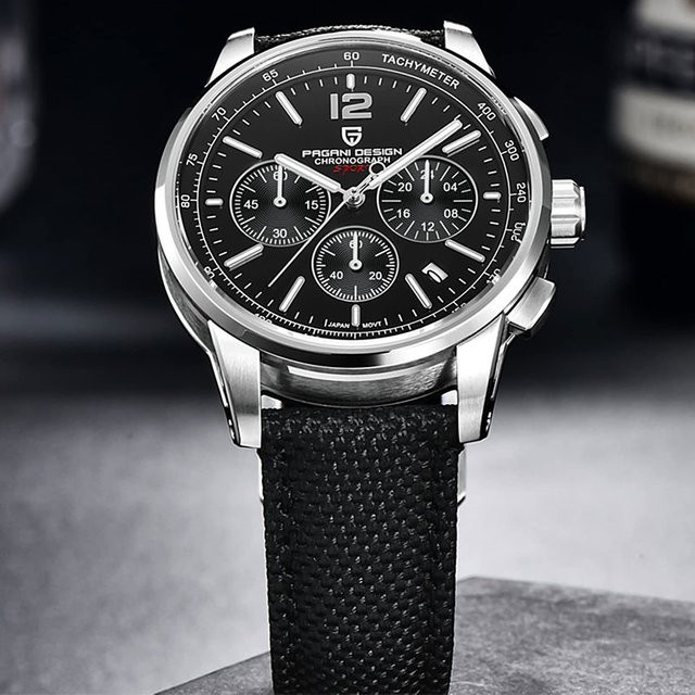 PAGANI DESIGN Armbanduhr, Quarz, Edelstahl, Saphirglas, 41 mm, Herren - Bild 1