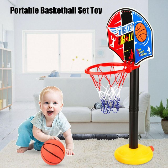 Fishine Basketball Miniatur-Basketballset Tragbar Verstellbar Bunt / Mehrfarbig - Bild 1