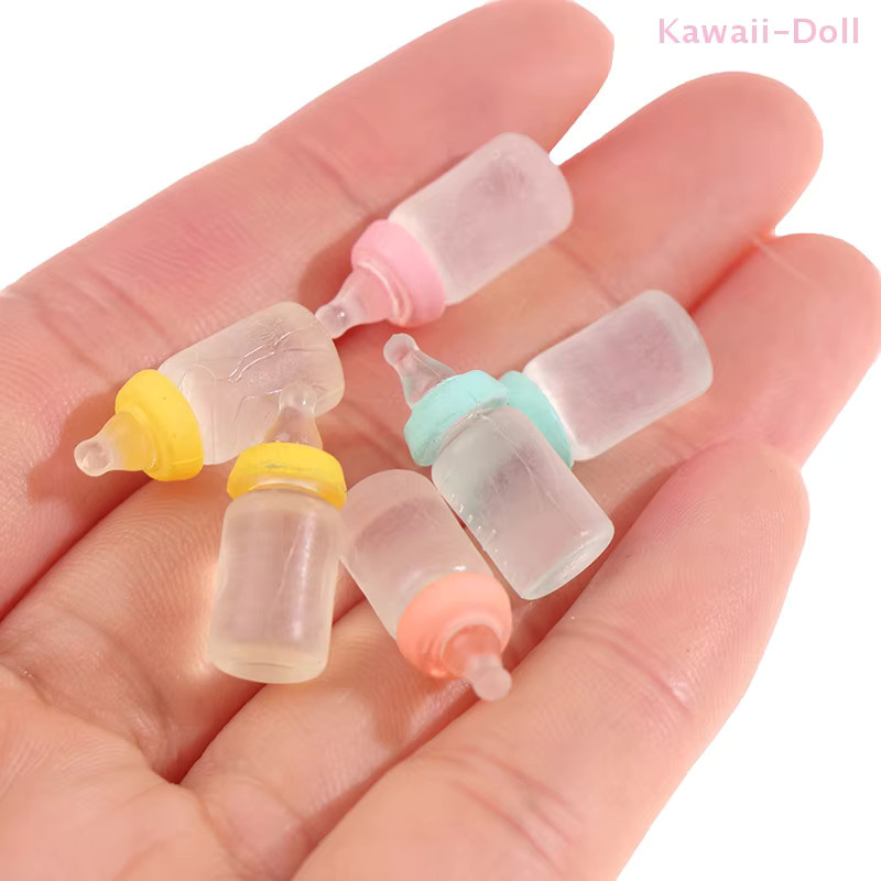 DIAPER&CORED Miniaturen Milch Flasche Modell, 6-teiliges Set, 1:12 - Bild 2