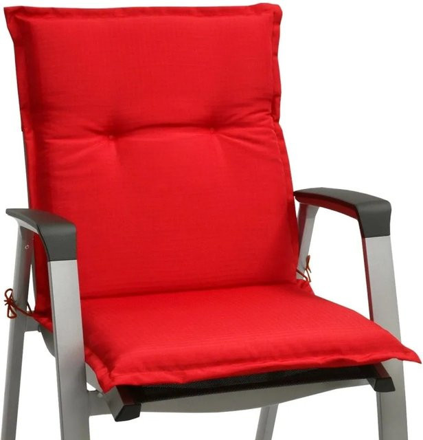 Beautissu Base NL Niederlehner aus Polyester und Polyurethan, Rot, B: 100 cm, T: 50 cm, H: 6 cm - Bild 1