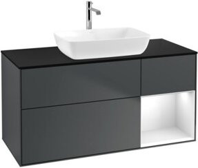 V&B Waschtischunterschrank Finion in Anthrazit, Breite: 120 cm, Tiefe: 50,1 cm, Höhe: 50,1 cm - Bild 1