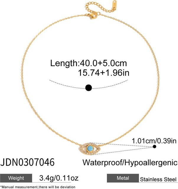 Youthway Halskette mit Anhänger, Edelstahl, Gold, Zirkonia, Damen - Bild 1