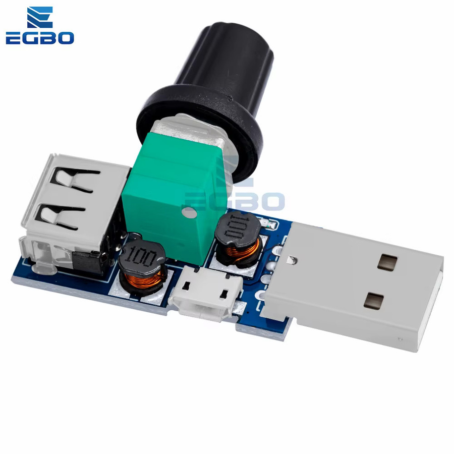 EGBO XY-FS USB-Lüftergeschwindigkeitsregler stufenloser Regler für 4V-12V 5W USB-Lüfter - Bild 2