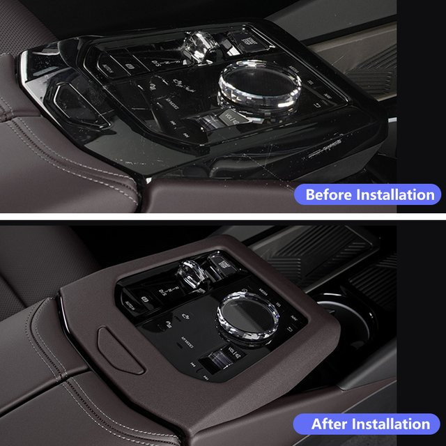 Dekorative Mittelkonsole Abdeckung für BMW 5er G60 (2024/2025) als Schutz für das Schaltsystem und das Interieur - Bild 1
