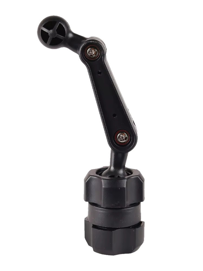 TEEQ Verlängerungsstange für Autotelefonhalter in Schwarz, verstellbare Doppelgelenk-Stützstange mit zwei Kugelköpfen, universell passend für 17-mm-Kugelhalterungen - Bild 4