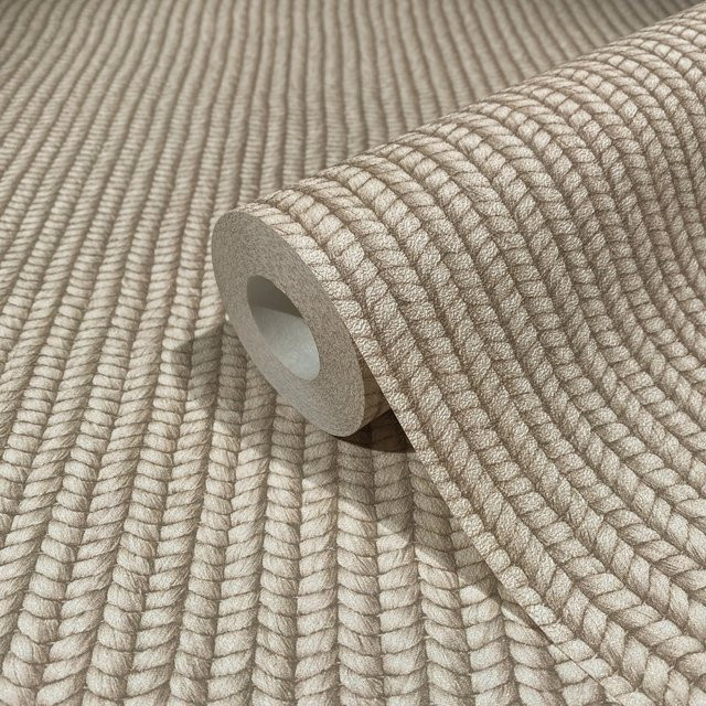 Marburg Vliestapete Flora 10 in Beige mit modernem botanischem und geometrischem Design - Bild 1
