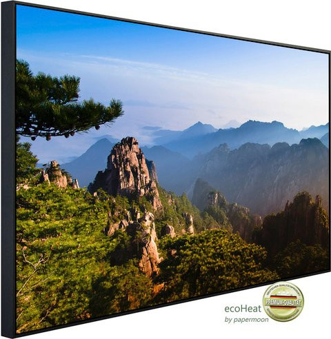 papermoon EcoHeat Infrarotheizung Berg Huangshan mit Matt-Effekt in Bunt, App-Steuerung und Überhitzungsschutz - Bild 1