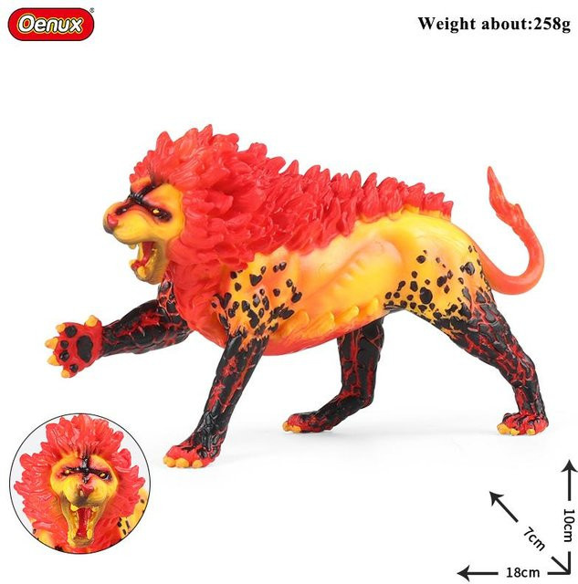 Oenux Jurassische Welt Mythischer Dinosaurier Drache Tiger Golem Löwe Schneemänner Rinder Actionfiguren 3-6 Jahre - Bild 1