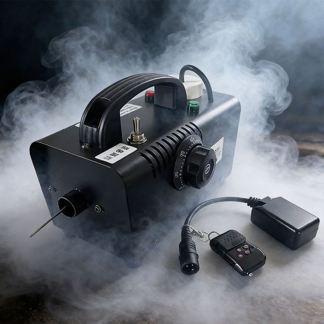 Mobile 12V Nebelmaschine in Schwarz für Außenaufnahmen und Autosprüher - Bild 1