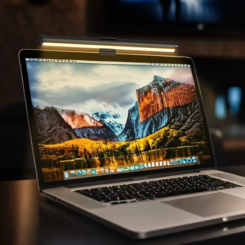 NOVEYEE Hängende LED-Monitorleuchte in Schwarz mit stufenlosem Dimmen für Home Office und Gaming-Setup - Bild 2