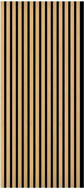 FN Acustico Akustikplatte aus PET und MDF Furniert in Eiche Natur, B: 57,25 cm, H: 119,5 cm, T: 1,9 cm - Bild 1
