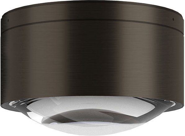 Top Light Puk! 160 One Avantgarde Deckenleuchte in Black Wood mit klarer Glaslinse - Bild 1