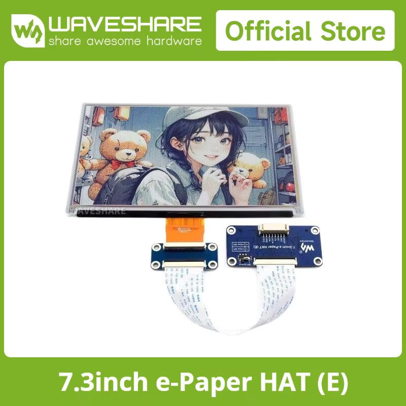 Waveshare 7,3 Zoll 6-Farben E-Paper Display mit 800 x 480 Pixeln für Raspberry Pi, Jetson Nano, RDK X3, Arduino und STM32 - Bild 2