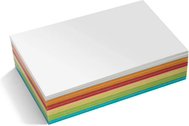 Neuland Maxi-Rechteck Karten Stick-It, 300 Stück, farbig sortiert, B: 14,9 cm, H: 20,7 cm, T: 25,0 cm - Bild 1