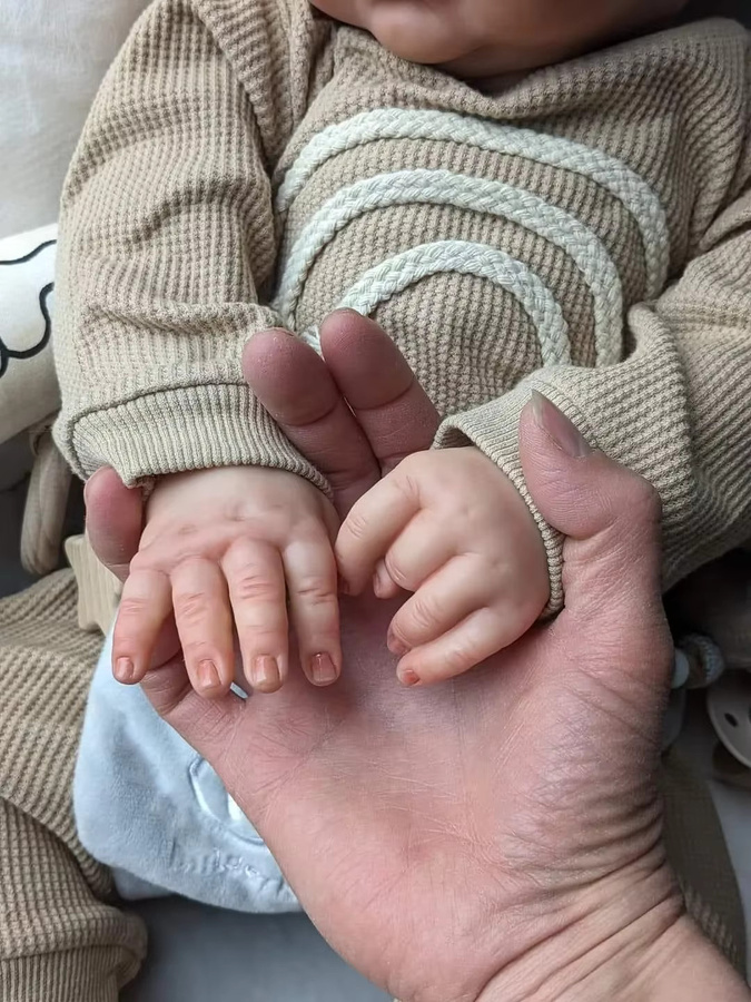 NPK Reborn Kleinkindpuppe Baby Junge, 19 Zoll, Plüsch / Textil - Bild 5