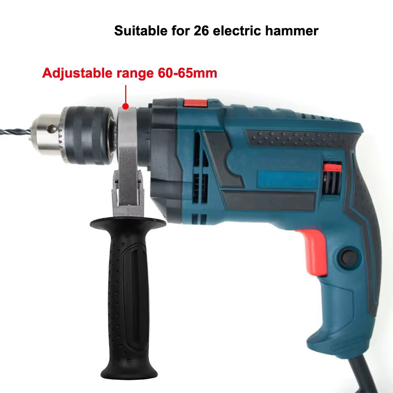 JETTING Ersatz-Frontgriff für elektrische Hämmer und Schlagbohrerhalter in Schwarz, Breite: 6,5 cm, Tiefe: 23,5 cm - Bild 3