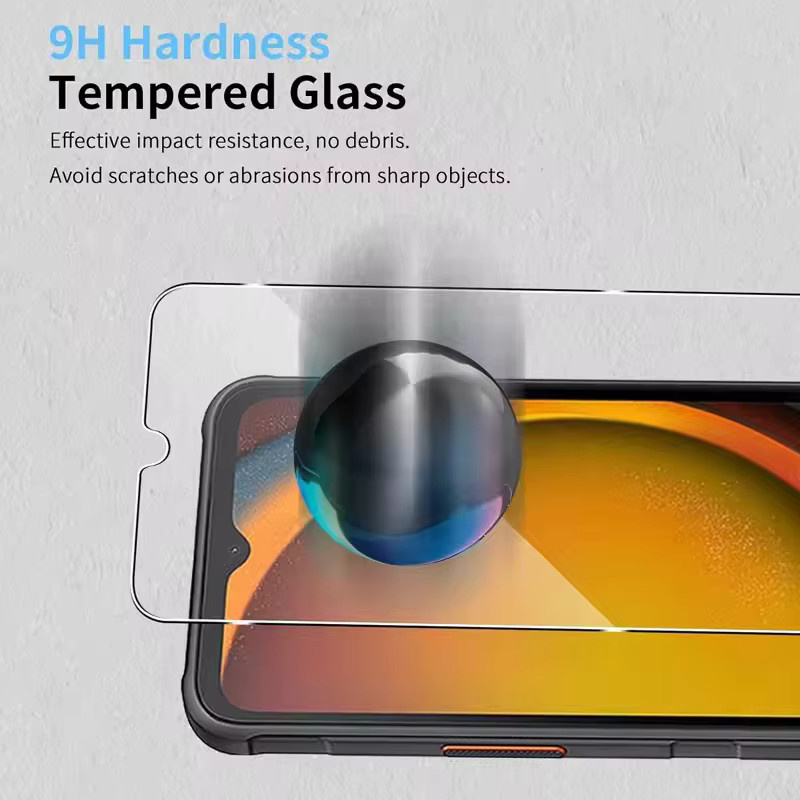 3er-Pack Displayschutzfolie aus gehärtetem Glas für Samsung Galaxy XCover 7, XCover 6 Pro und XCover 5, transparent - Bild 2