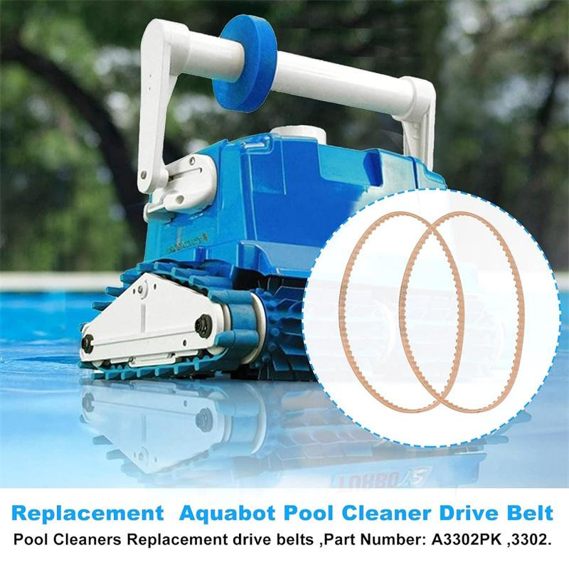 2 Stück Aqua Products Aquabot Poolreiniger Roboter Antriebsriemen mit 80 Zähnen in Beige - Bild 2