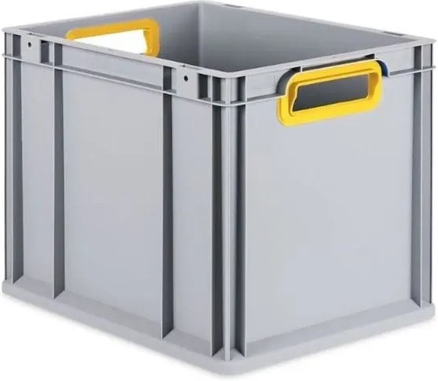 PROREGAL Eurobox Nextgen Color Transportbox mit Griffen, Gelb, H x B x T: 40 x 32 x 30 cm, 30 Liter - Bild 1