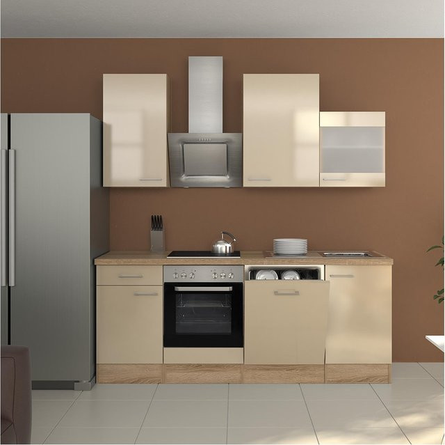 Küchenzeile Flex-Well in Nepal, Farbe: Beige, Breite: 220 cm - Bild 1
