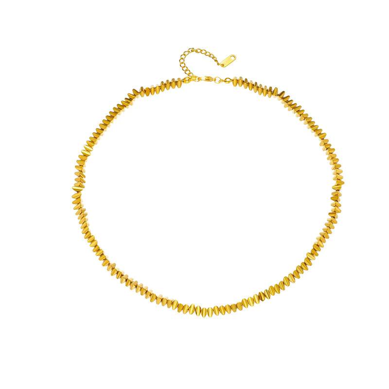 DIEYURO Halskette, Edelstahl, Gold, Dreieck, Damen - Bild 4