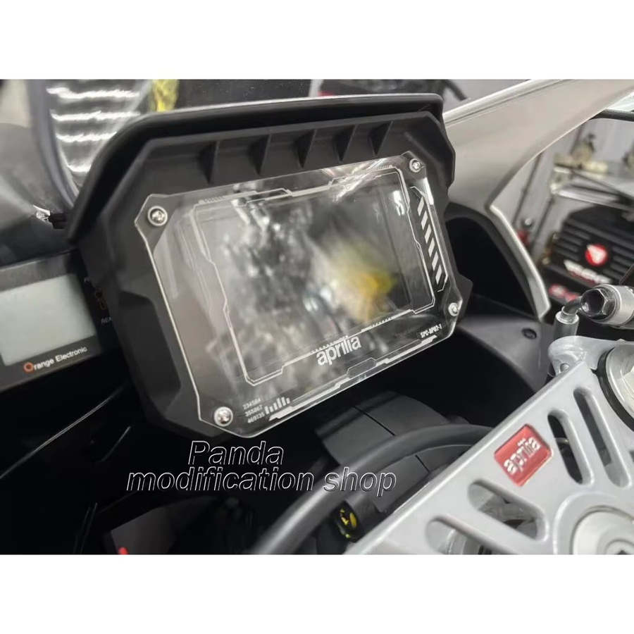 MPOVNCE TFT Display Schutzfolie für Aprilia RS 457 Dashboard Instrument Cluster, transparent, schwarz - Bild 3