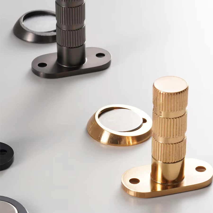 DOOROOM Magnetischer Türstopper geräuschlos und winddicht in Grau oder Gold - Bild 2