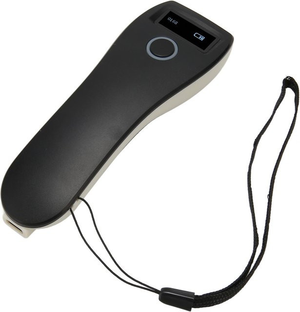 DIYelecs Drahtloser Handheld-Barcodescanner mit Sprachansage, 2,4G und Bluetooth, 120FPS, 900K Speicher, Farbe: Grau - Bild 1