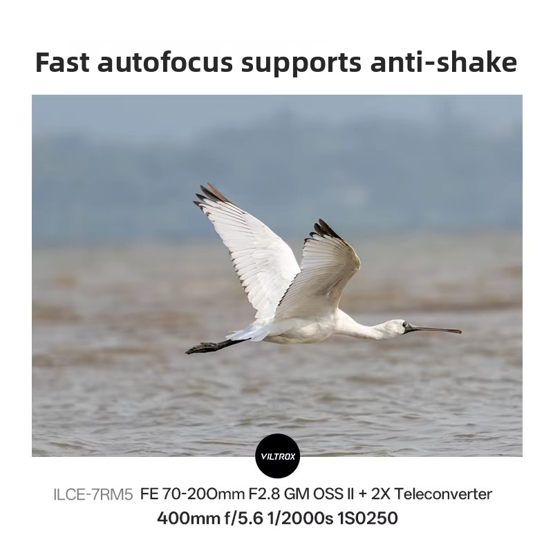 Viltrox 2.0x Telekonverter Autofokus-Objektivadapter für Sony E und Nikon Z Objektive in Weiß - Bild 3