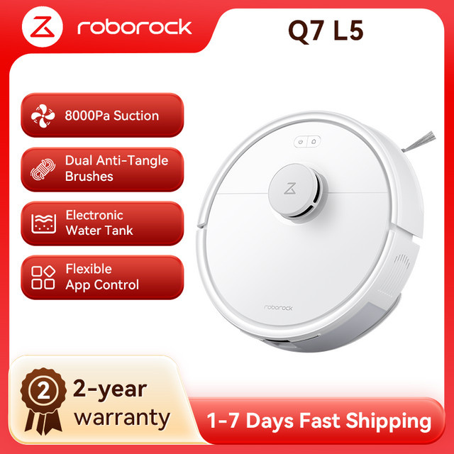 Roborock Q7 Max Saug- und Wischroboter Weiß mit intelligenter Smart Home Integration - Bild 1