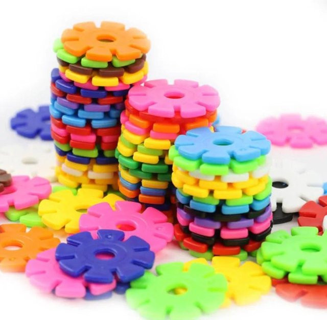 Kidsly Schneeflocke Bausteine, 3D Puzzle, 100 Teile - Bild 1