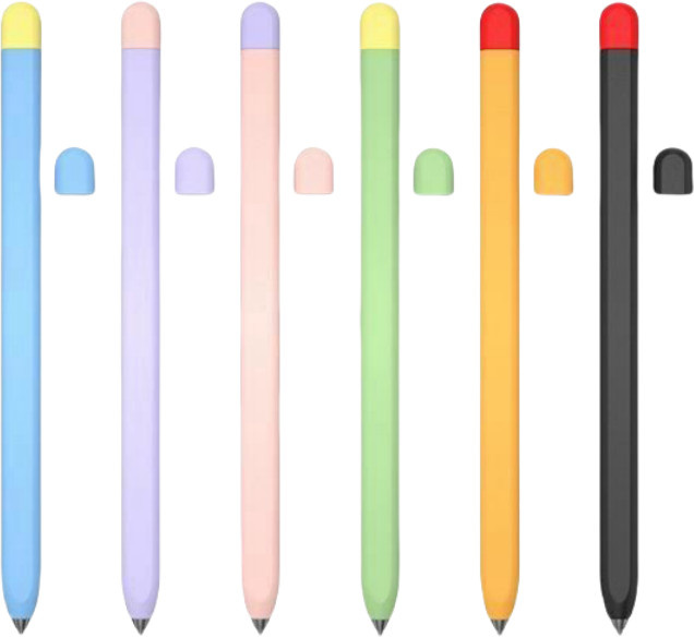 Silikon Stiftetui für Samsung Galaxy Tab S10 S11 Ultra S9 S8 S7 S6 Lite, Stoßfeste Schutzhülle in Grün und Multicolour - Bild 1