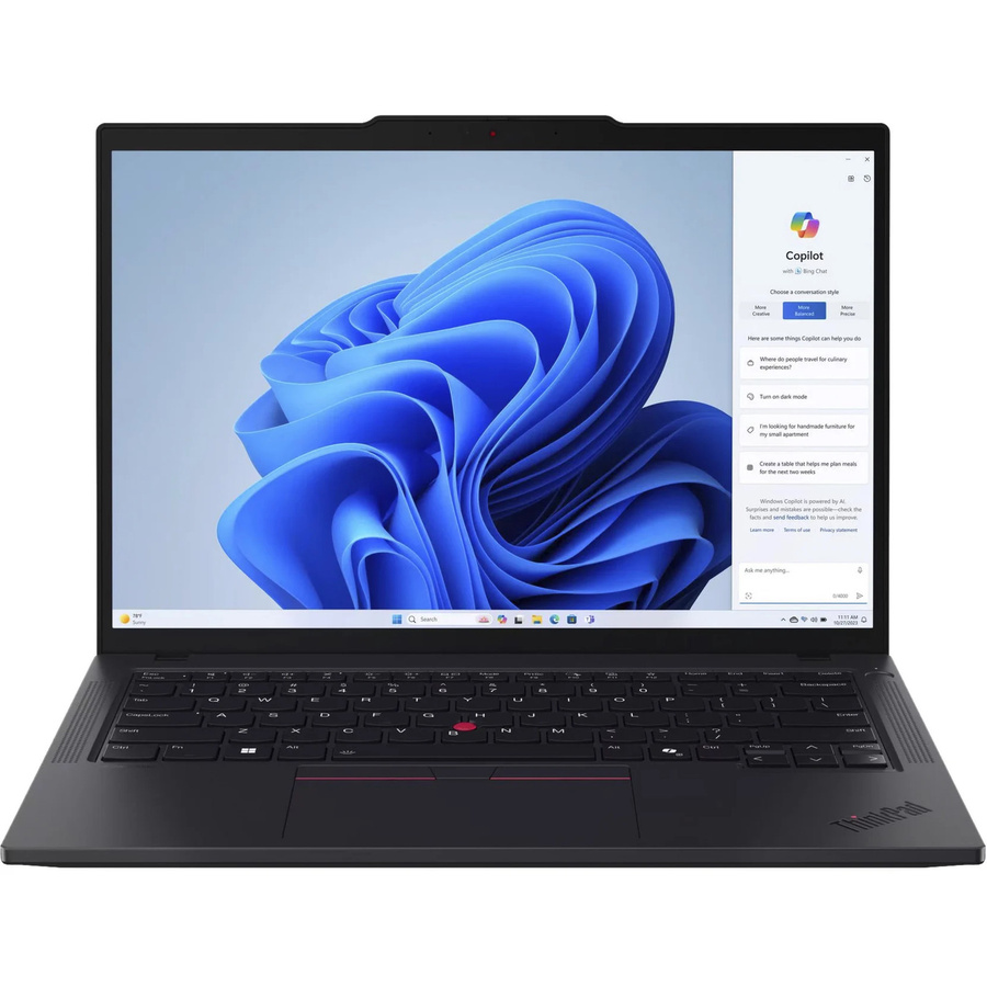 Lenovo ThinkPad T14 G5 Notebook, 14 Zoll, Intel, 16 GB RAM, 512 GB SSD, Schwarz, Windows - Bild 1