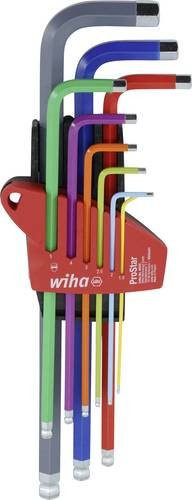Wiha Sechskant-Kugelkopf Stiftschlüsselsatz, 9-teilig, Multicolor - Bild 1